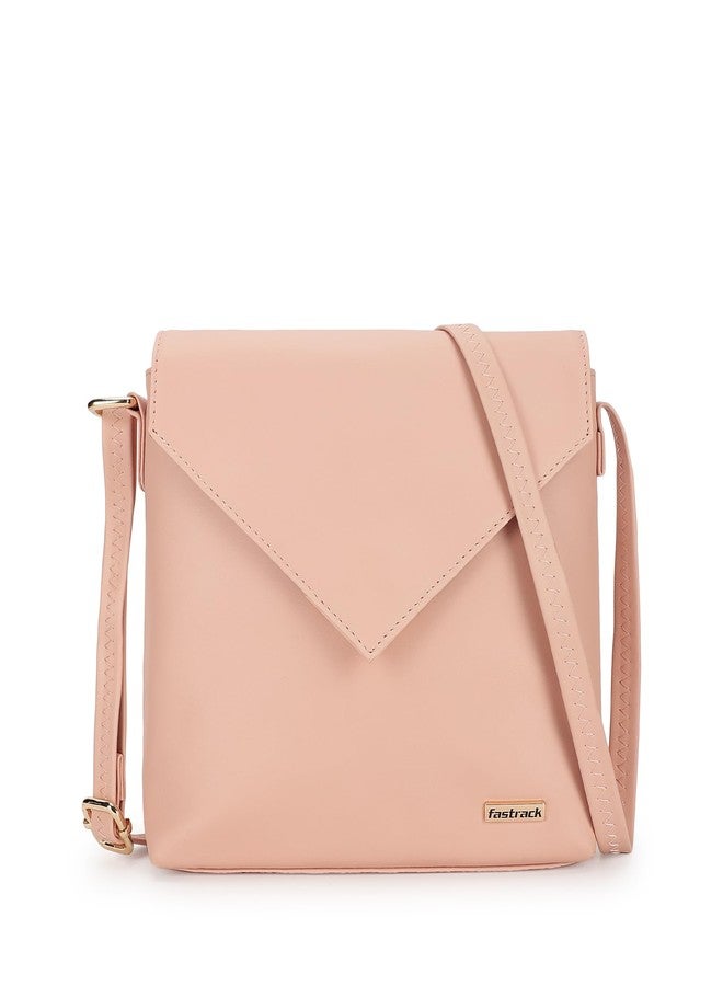fastrack Pink Fastrack Envelope Sling Bag For Girls - Image 1